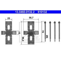 Zubehörsatz, Scheibenbremsbelag | ATE (13.0460-0132.2)