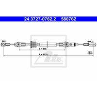 Seilzug, Feststellbremse | ATE (24.3727-0762.2)