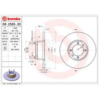 2 Remschijven Brembo 08.2565.30