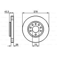 Bremsscheibe | BOSCH (0 986 479 262)