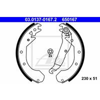 Bremsbackensatz Hinterachse ATE 03.0137-0167.2