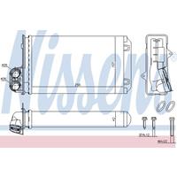 Wärmetauscher, Innenraumheizung | NISSENS (72935)
