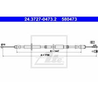 mercedes Handremkabel 24372704732