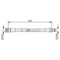 Bremsschlauch | BOSCH (1 987 476 002)