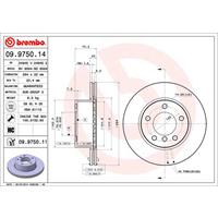 Remschijf COATED DISC LINE BREMBO, Remschijftype: Binnen geventileerd, u.a. für BMW