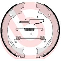 Bremsbackensatz, Feststellbremse | BREMBO (S 50 515)