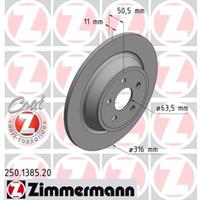 Remschijf COAT Z Zimmermann, Remschijftype: Massief, u.a. für Ford, Ford Usa