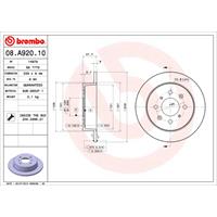 2 Disques De Frein Brembo 08.a920.10
