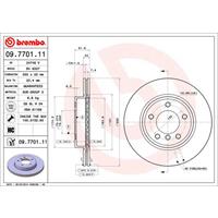 2 Remschijven Brembo Vernis Uv 09.7701.11