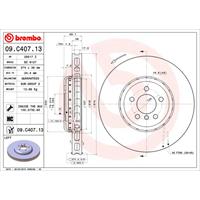 1 Disque De Frein Brembo Composite 09.c407.13