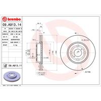 Bremsscheibe 'COATED DISC LINE' | BREMBO (09.A913.11)
