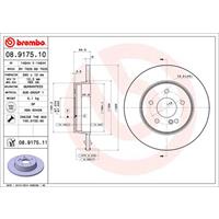 2 Remschijven Brembo Vernis Uv 08.9175.11