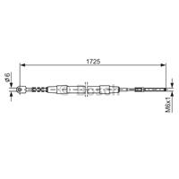 BOSCH Handremkabel BMW 1 987 477 065 34411153582,34411158421,34411158423