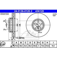 bmw Remschijf 24013601202