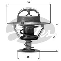 Thermostaat, koelvloeistof GATES, u.a. für Nissan, Vauxhall, Chevrolet, Fiat, Talbot, Renault, Lancia, Mazda, Opel, Ford