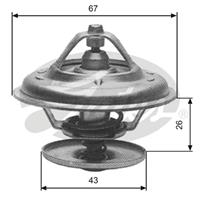 Thermostat, Kühlmittel | GATES (TH13380G1)