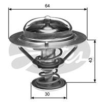 Thermostaat, koelvloeistof GATES, u.a. für Hyundai, Mitsubishi, KIA, Nissan, Volvo, Infiniti, Opel, Saab, Chrysler, Renault, Dodge, Inokom, Honda