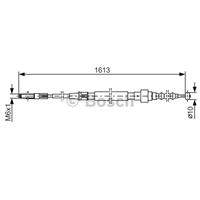 BOSCH Handbremsseil 1 987 477 162 Bremsseil,Seilzug Feststellbremse VW,GOLF III 1H1,GOLF II 19E, 1G1,GOLF III Variant 1H5,CORRADO 53I,VENTO 1H2