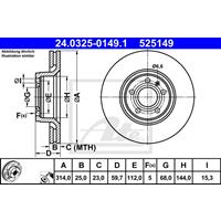 audi Powerdisc Remschijf 24032501491