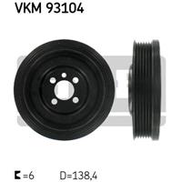 Riemschijf, krukas SKF, Diameter (mm)138,4mm, u.a. für VW, Audi, Skoda, Seat, Jeep, Dodge, Ford