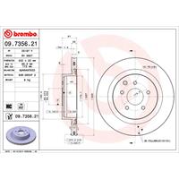 Remschijf COATED DISC LINE BREMBO, Remschijftype: Binnen geventileerd, u.a. für Nissan