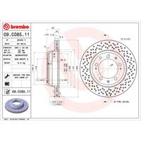2 Remschijven Brembo Vernis Uv 09.c085.11