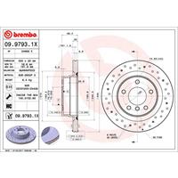 Remschijf BREMBO XTRA LINE BREMBO, Remschijftype: Geperforeerd / Geventileerd, u.a. für BMW