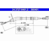 mercedes Handremkabel 24372704012