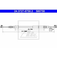 Seilzug, Feststellbremse | ATE (24.3727-0750.2)