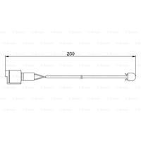 BOSCH Verschleißanzeige 1 987 474 910 Verschleißanzeige Bremsbeläge,Bremsbelagverschleiß BMW,5 E34,7 E32,8 E31,5 Touring E34,5 E28,6 E24