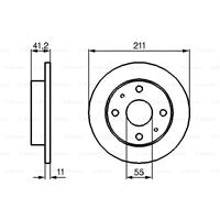 Bremsscheibe Vorderachse Bosch 0 986 479 119