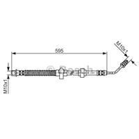 Bremsschlauch Hinterachse rechts Bosch 1 987 476 374