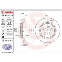 Bremsscheibe 'COATED DISC LINE' | BREMBO (08.A734.11)