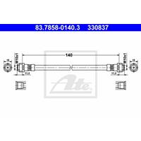 Bremsschlauch | ATE (83.7858-0140.3)