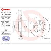 Bremsscheibe 'COATED DISC LINE' | BREMBO (09.9366.11)
