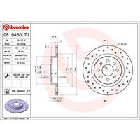 Bremsscheibe 'COATED DISC LINE' | BREMBO (08.9460.71)