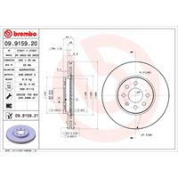2 Remschijven Brembo Vernis Uv 09.9159.21