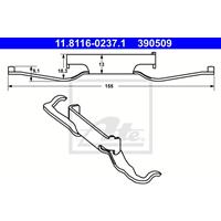 Feder, Bremssattel | ATE (11.8116-0237.1)