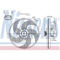 Lüfter, Motorkühlung Nissens 85672