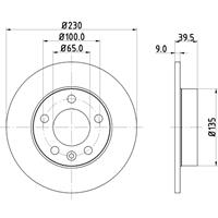hellapagid Bremsscheibe 'PRO' | HELLA PAGID (8DD 355 105-411)