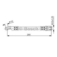 BOSCH Bremsschläuche 1 987 476 238 Bremsschlauch FIAT,126