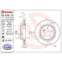 Remschijf COATED DISC LINE BREMBO, Remschijftype: Binnen geventileerd, u.a. für Mercedes-Benz