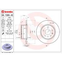 2 Remschijven Brembo 08.1395.40