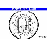 ATE Handbremsbeläge MERCEDES-BENZ 03.0137-0171.2 1234200120,1264200120,A1234200120 Handbremsbacken,Bremsbackensatz, Feststellbremse A1264200120