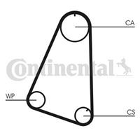 CONTITECH Zahnriemen CT504 Steuerriemen OPEL,VAUXHALL,KADETT E CC 33_, 34_, 43_, 44_,CORSA A CC 93_, 94_, 98_, 99_,MANTA B 58_, 59_