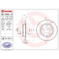 2 Remschijven Brembo Vernis Uv 08.7352.11