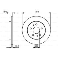 daihatsu Remschijf voor BD1263