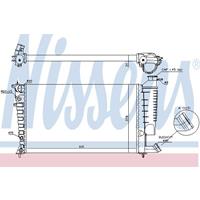 Kühler, Motorkühlung Nissens 61317A