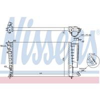 Radiateur NISSENS, u.a. für Peugeot, Citroën