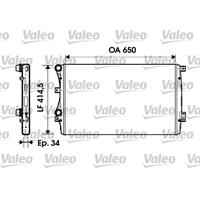 Radiateur Valeo, u.a. für VW, Skoda, Audi, Seat